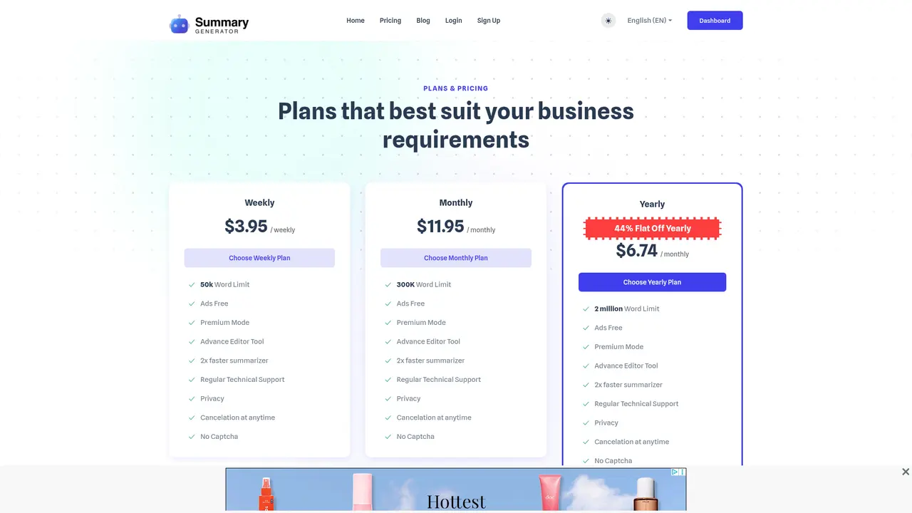 SummaryGenerator.io - Screenshot 3
