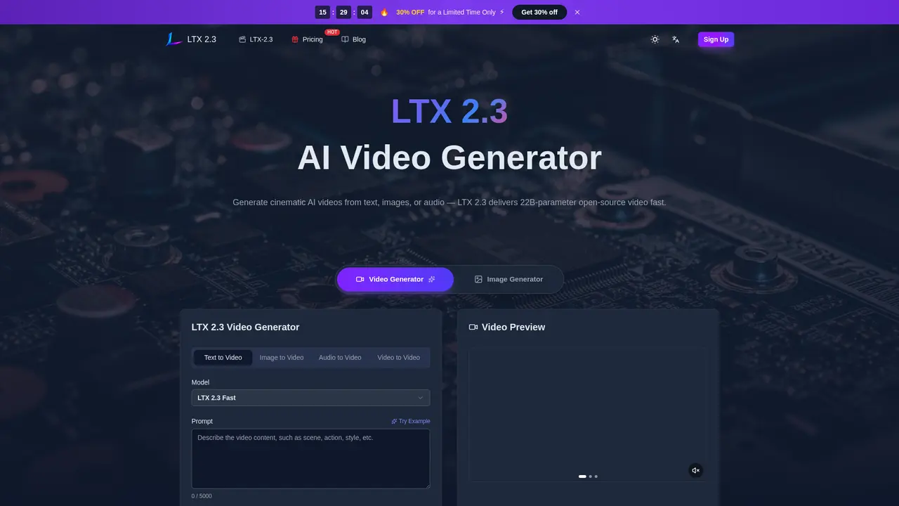 LTX 2.3 - Main Image