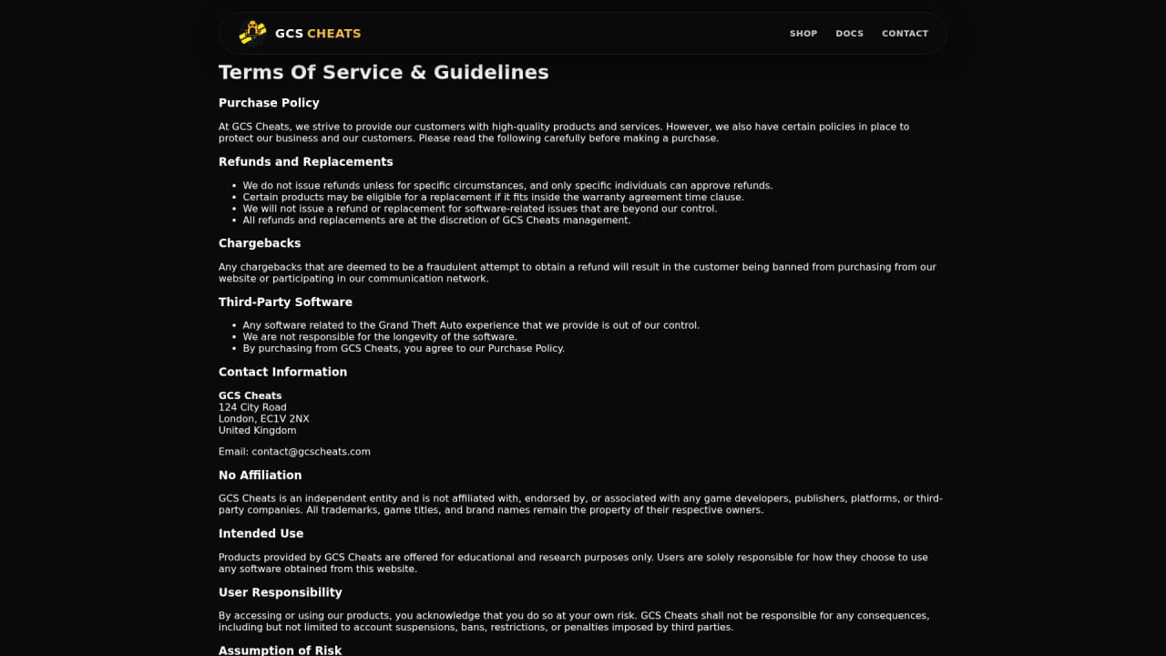 GCS Cheats - Screenshot 4