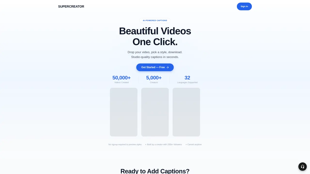 Supercreator.ai - Main Image