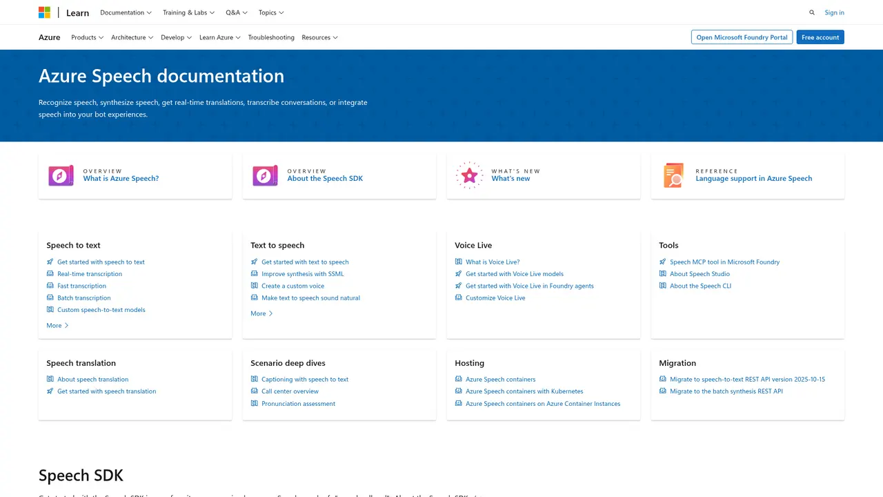 Azure Speech in Foundry Tools - Screenshot 3