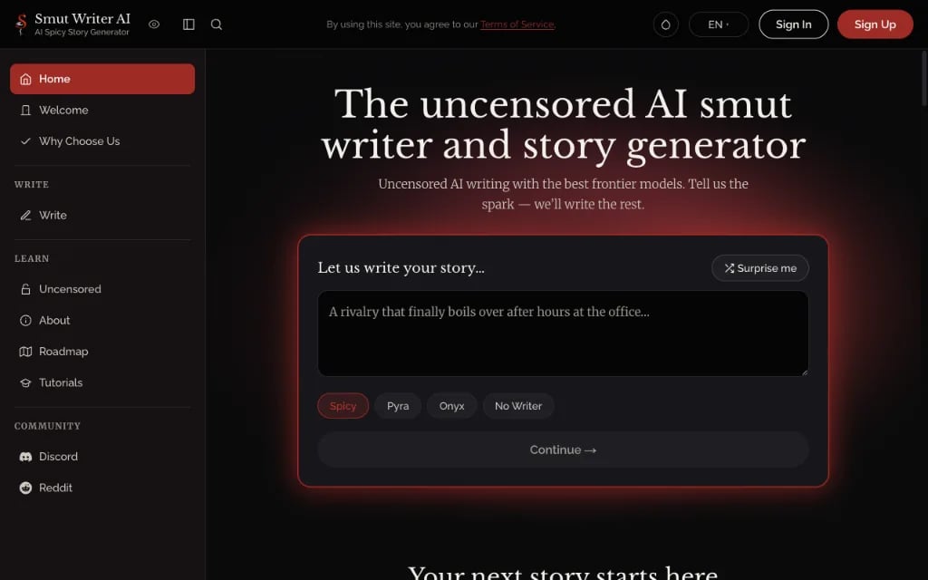 Smut Writer AI - Screenshot 5
