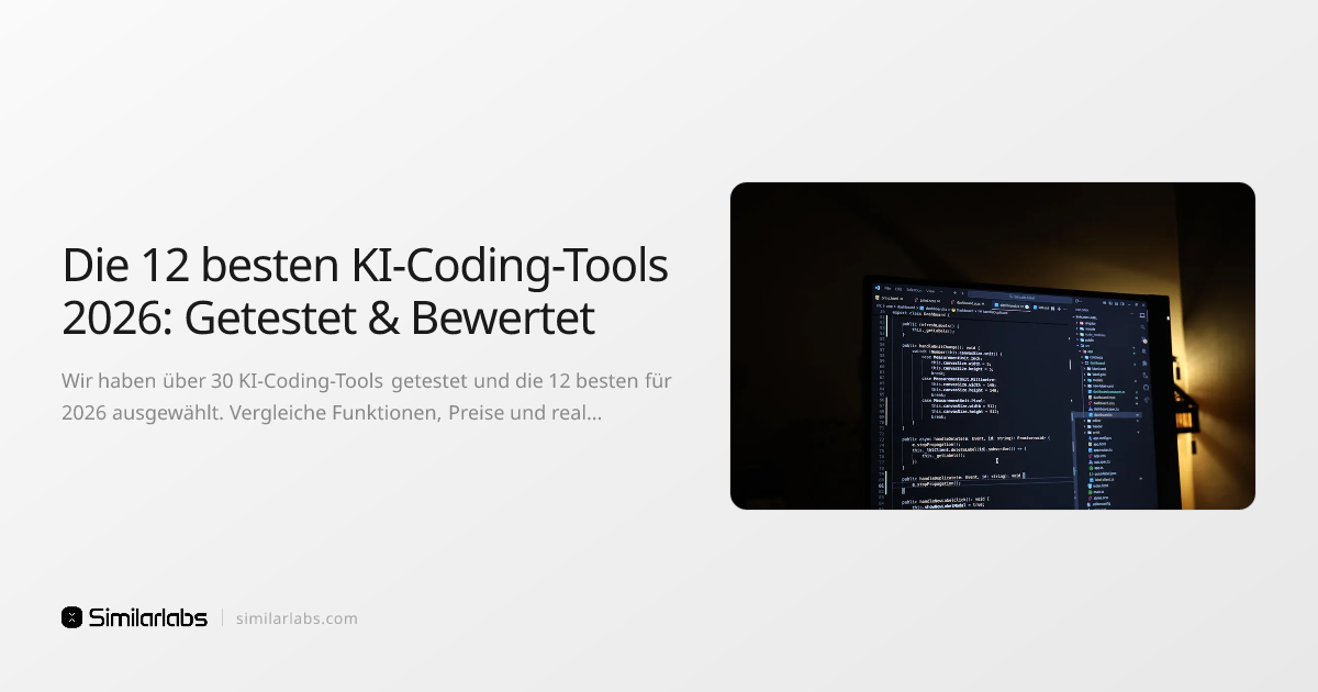 Die 12 besten KI-Coding-Tools 2026: Getestet & Bewertet | SimilarLabs
