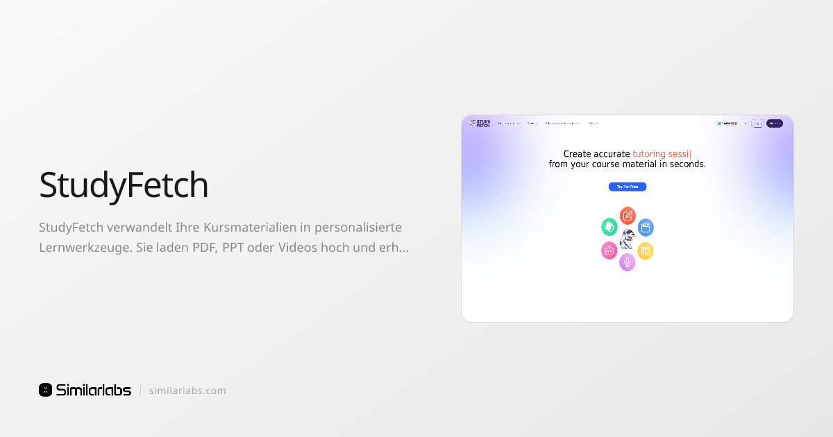 StudyFetch - KI-gestützte Lernplattform aus Ihren Kursmaterialien ...