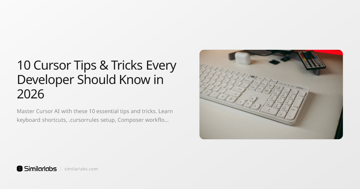 10 Cursor Tips & Tricks Every Developer Should Know in 2026 | SimilarLabs