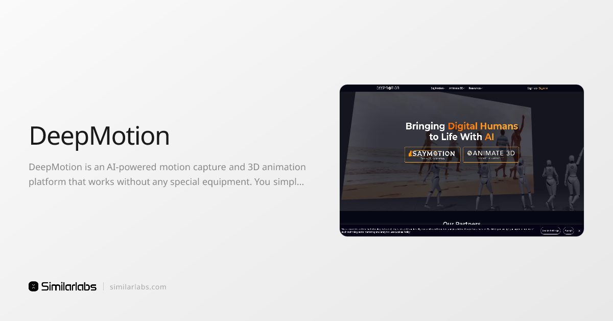 DeepMotion - AI-powered motion capture and 3D animation platform ...