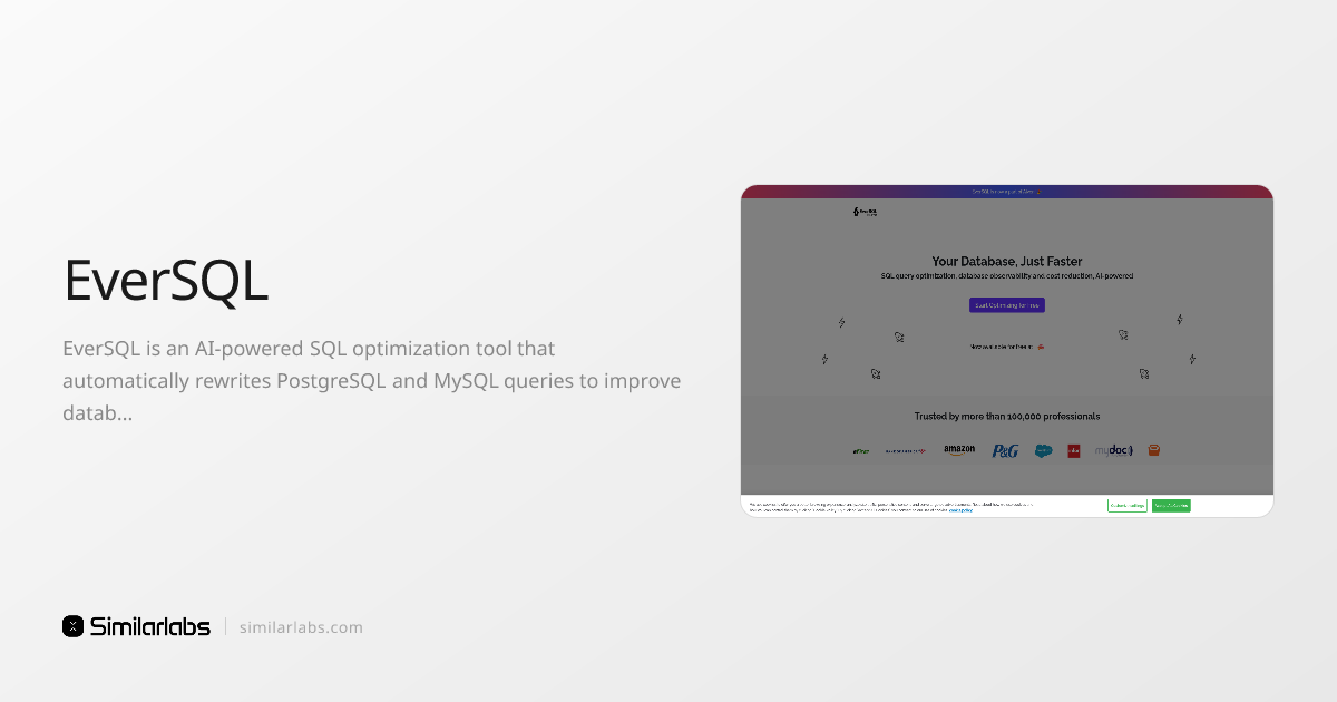 EverSQL - AI-powered SQL query optimization for PostgreSQL and MySQL ...