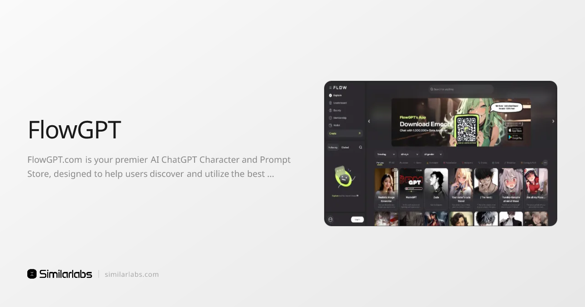 FlowGPT - Explore a universe of creative prompts | SimilarLabs