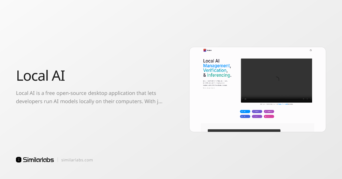 Local AI - Run AI models locally on your desktop with no GPU required ...