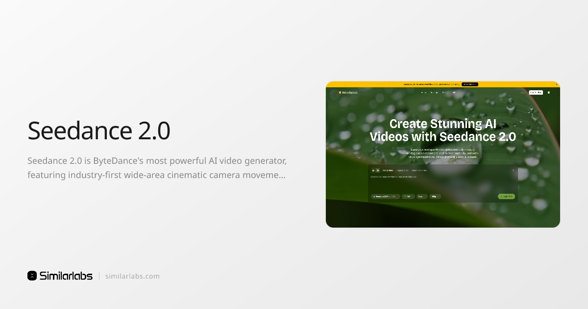 Seedance 2.0 - The Most Powerful AI Video Generator Available Today ...