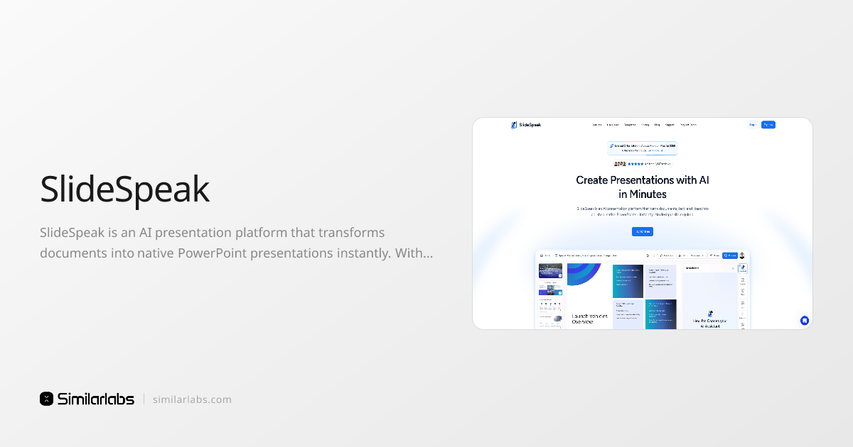 SlideSpeak - AI-powered platform for creating professional ...