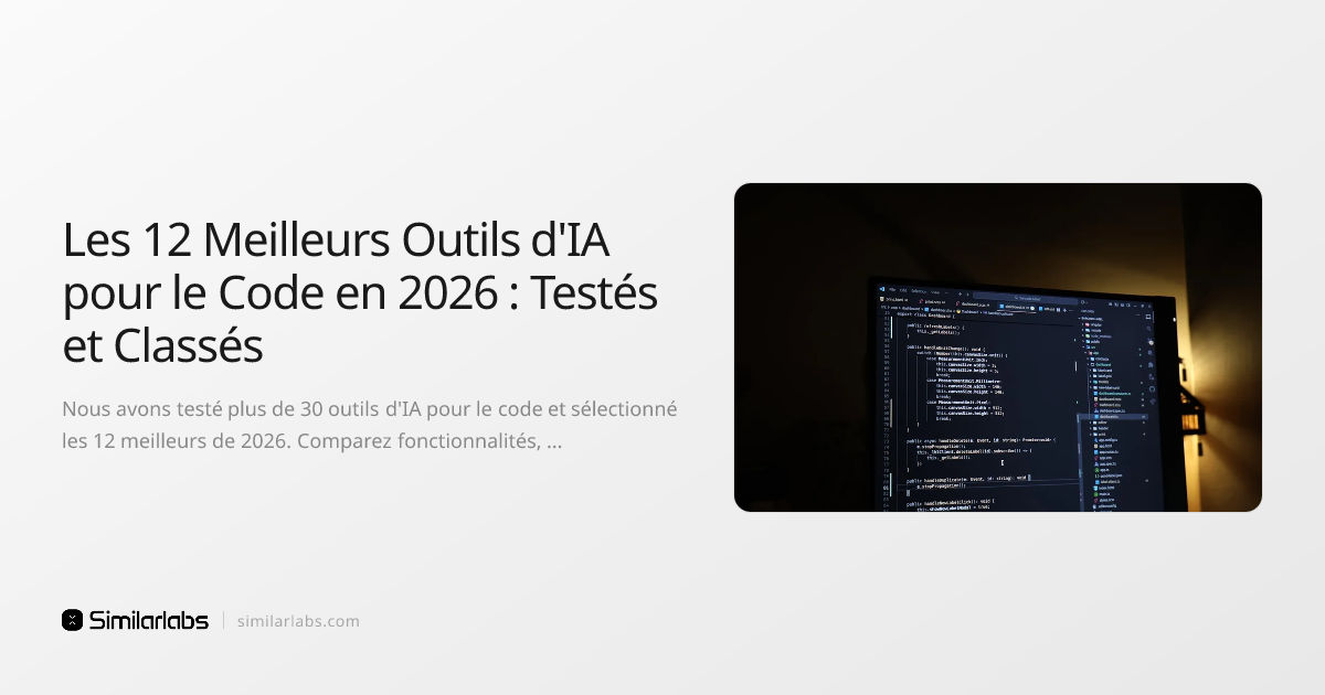 Les 12 Meilleurs Outils d'IA pour le Code en 2026 : Testés et Classés ...