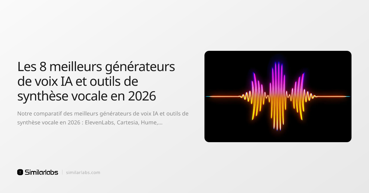 Les 8 meilleurs générateurs de voix IA et outils de synthèse vocale en ...