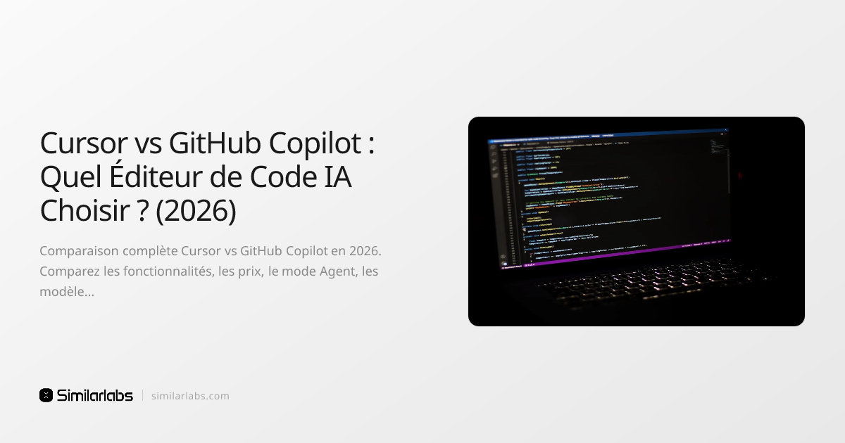 Cursor vs GitHub Copilot : Quel Éditeur de Code IA Choisir ? (2026 ...